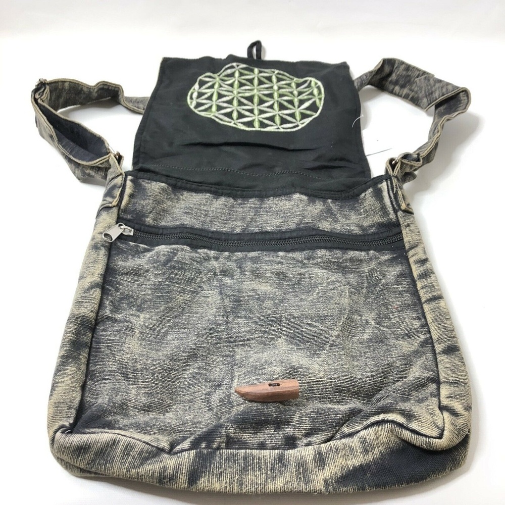 Siddhartha Handmade Medallion Boho Crossbody Bag - Picture 5 of 8